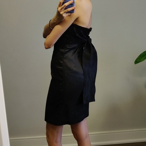 Little black dress (shimmery, midi, strapless) - Picture 5 of 9